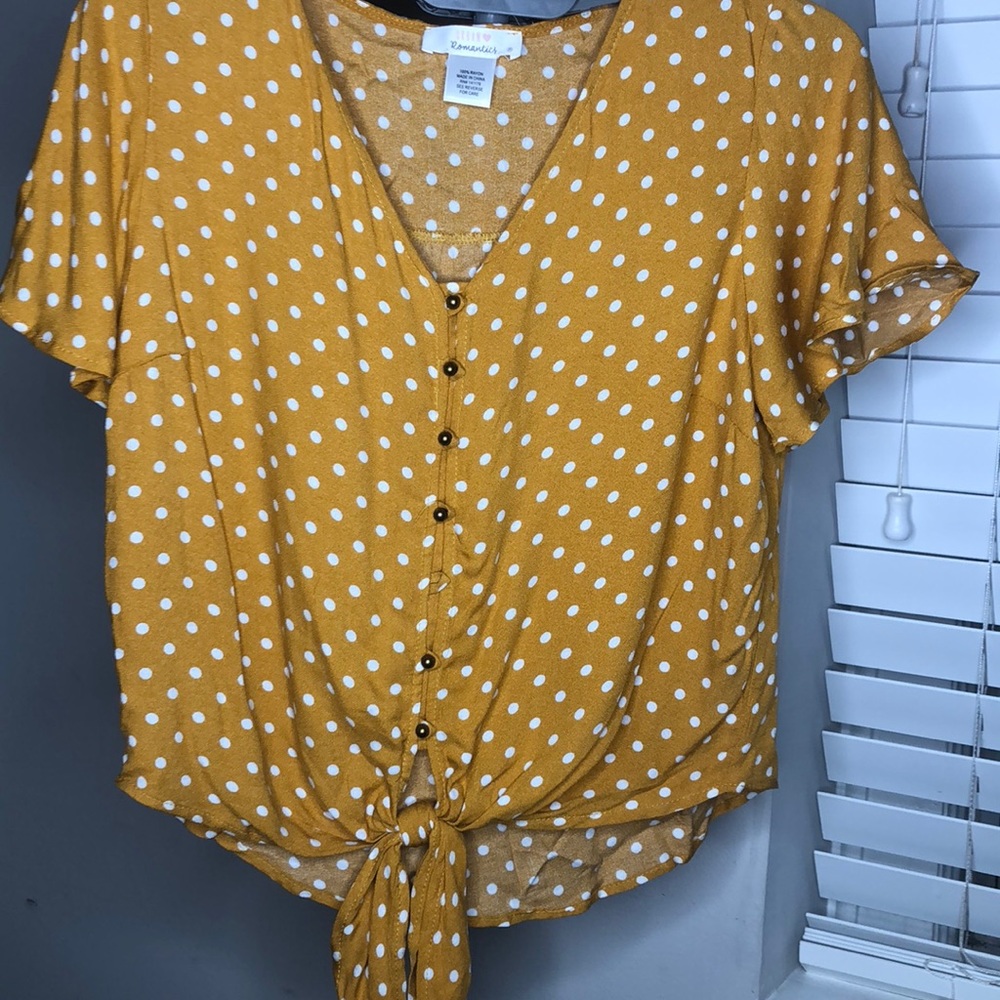 Polka dot crop top